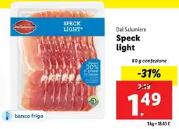 Lidl Dal Salumiere Speck light offerta