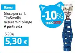 Coop Bama gioco per cani, tira&molla, misura mini o large offerta