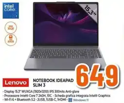 Expert Lenovo NOTEBOOK IDEAPAD SLIM 3 offerta