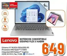 Expert NOTEBOOK CONVERTIBILE IDEAPAD FLEX 5 14ABR8 EX 5 14ABR8 offerta