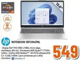 Expert hp NOTEBOOK 15FC0047NL offerta