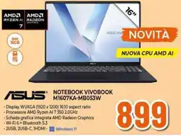 Expert Asus notebook vivobook M1607KA-MB053W offerta