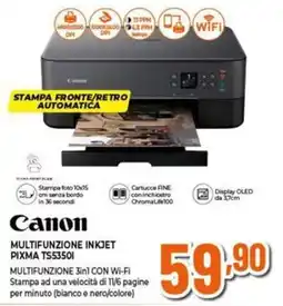 Expert Canon multifunzione inkjet PIXMA TS53501 offerta