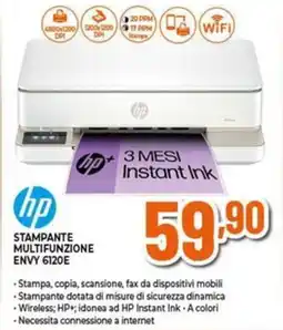 Expert Hp stampante multifunzione envy 6120E offerta