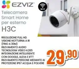 Expert EZVIZ Telecamera Smart Home per esterno H3C offerta