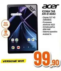 Expert acer ICONIA TAB A10-21-A0AU offerta
