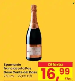 Despar Spumante franciacorta Pas Dosè Conte del Doss offerta