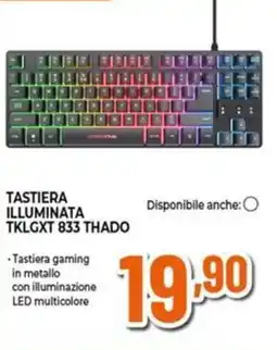 Expert Gamingxtrust. tastiera illuminata TKLGXT 833 THADO offerta