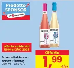 Despar Tavernello bianco o rosato frizzante offerta