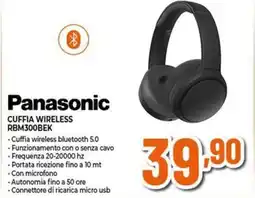 Expert Panasonic cuffia wireless RBM300BEK offerta