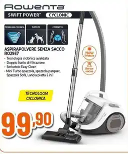 Expert Rowenta aspirapolvere senza sacco RO2957 offerta