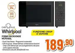 Expert Whirlpool forno microonde MCP346SL offerta