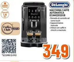 Expert DeLonghi MACCHINA CAFFÈ AUTOMATICA ECAM22022GB offerta