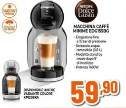 Expert Nescafe dolce gusto macchina caffè minime EDG155BG offerta
