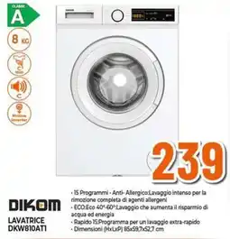 Expert Dikom lavatrice DKW810ATI offerta