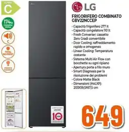 Expert LG frigorifero combinato GBV22NCCEP offerta