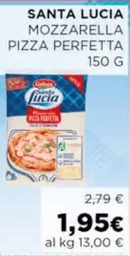 Coop Santa lucia mozzarella pizza perfetta offerta