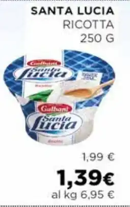 Coop Santa lucia ricotta offerta