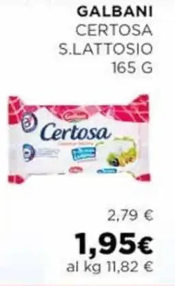 Coop Galbani certosa s.lattosio offerta
