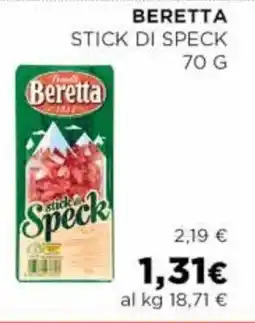 Coop Beretta stick di speck offerta