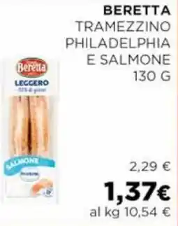 Coop Beretta tramezzino philadelphia e salmone offerta