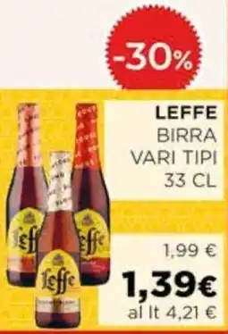 Coop Leffe birra vari tipi offerta