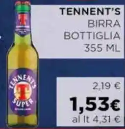 Coop Tennent's birra bottiglia offerta
