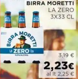 Coop Birra moretti la zero offerta