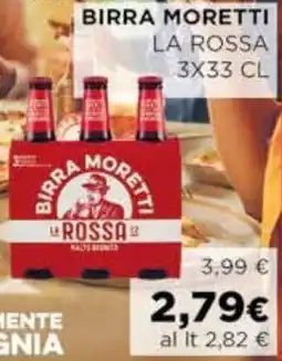 Coop Birra moretti la rossa offerta