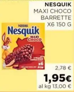 Coop Nesquik maxi choco barrette offerta