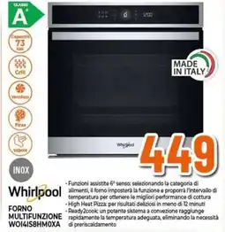 Expert Whirlpool forno multifunzione WO14IS8HM0XA offerta