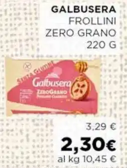 Coop Galbusera frollini zero grano offerta