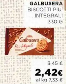 Coop Galbusera biscotti piu' integrali offerta