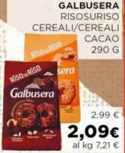 Coop Galbusera risosuriso cereali/cereali cacao offerta