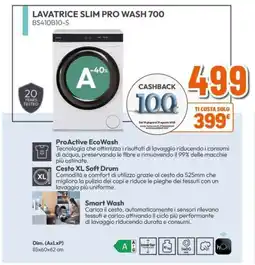 Expert Lavatrice slim pro wash 700 BS410B10-S offerta