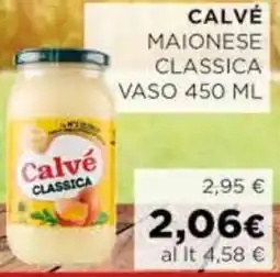 Coop Calvé maionese classica vaso offerta