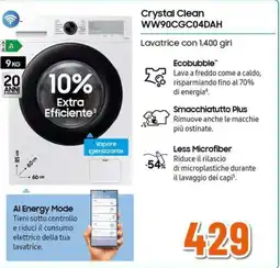 Expert SAMSUNG Crystal Clean WW90CGC04DAH offerta