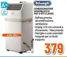 Expert DeLonghi CONDIZIONATORE MONOBLOCCO PAC E-572 CLASSIC offerta