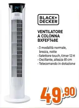 Expert BLACK+ DECKER VENTILATORE A COLONNA BXFEFT48E offerta