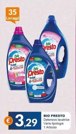 Mister Risparmio BIO PRESTO Detersivo lavatrice offerta