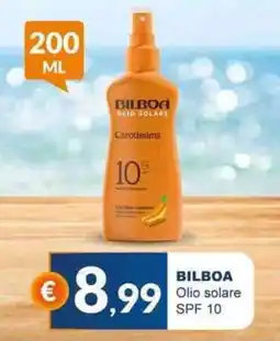 Mister Risparmio BILBOA Olio solare SPF 10 offerta