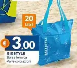 Mister Risparmio GIOSTYLE Borsa termica Varie colorazioni offerta