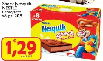 Paghi Poco Nestlè Snack Nesquik Cacao/Latte x8 208 gr offerta