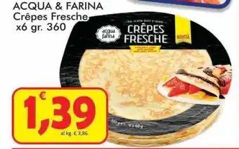 Paghi Poco Acqua & Farina Crêpes Fresche x6 360 gr offerta