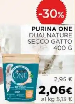 Coop Purina one dualnature secco gatto offerta