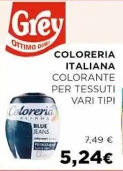 Coop Coloreria italiana colorante per tessuti vari tipi offerta