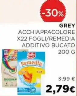 Coop Grey acchiappacolore x22 fogli/remedia additivo bucato offerta
