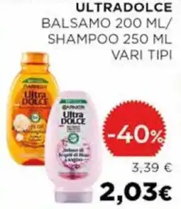 Coop Ultradolce balsamo / shampoo offerta