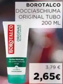 Coop Borotalco docciaschiuma original tubo offerta
