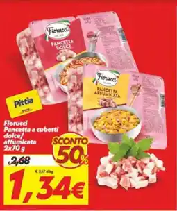 Iper Super Conveniente Fiorucci Pancetta a cubetti dolce/ affumicata offerta